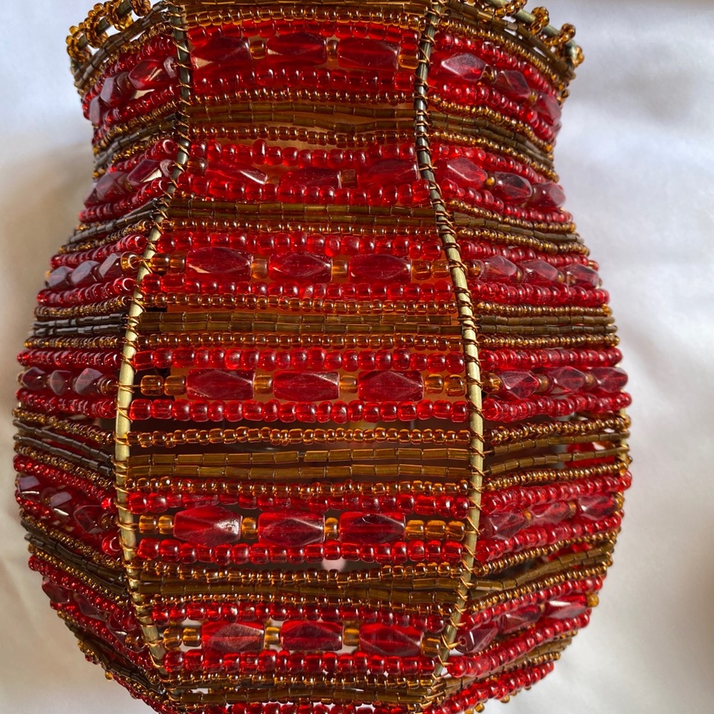 Partylite Moroccan spice beaded sconce